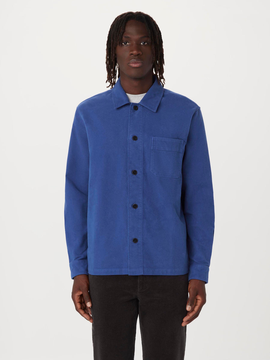 K★　0728 The Moleskin Shirt in Carpenter Blue – Frank And Oak Canada