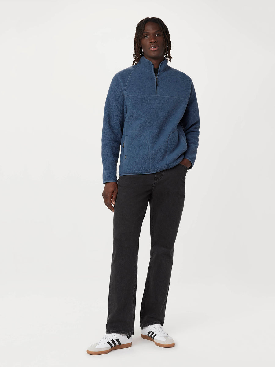 一流の品質 in Zip Half Fleece Polar Axis The Vintage And Frank – Indigo ジャケット・アウター