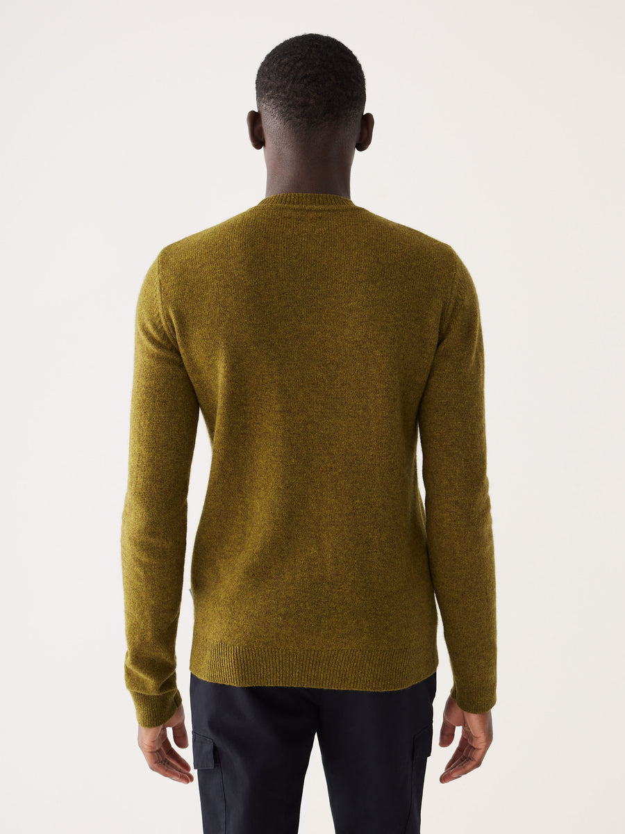 On Sale in Outlet - Cobden Merino Yak Crew, GREEN MARL