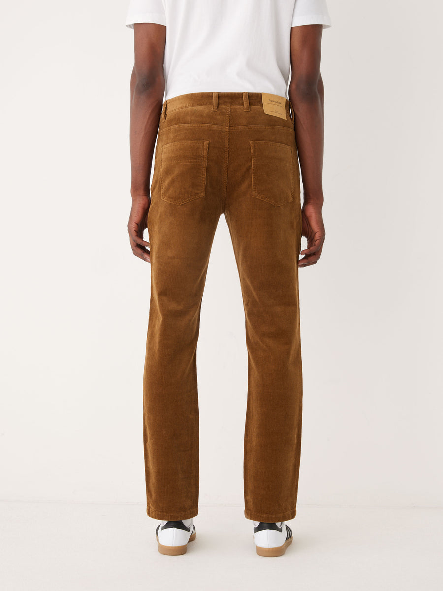 The Brunswick Slim Fit Corduroy Pant in Caramel Brown