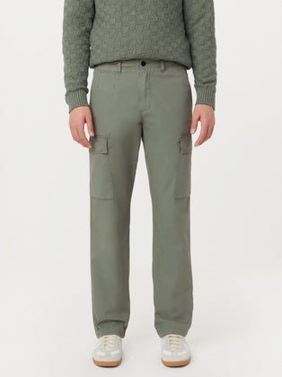 The Joey Straight Cargo Pant in Boreal Green