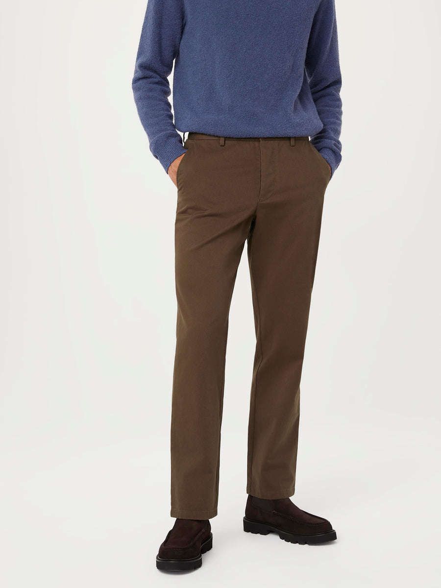 The Joey Straight Chino Pant in Chocolate brown – Frank And Oak Canada