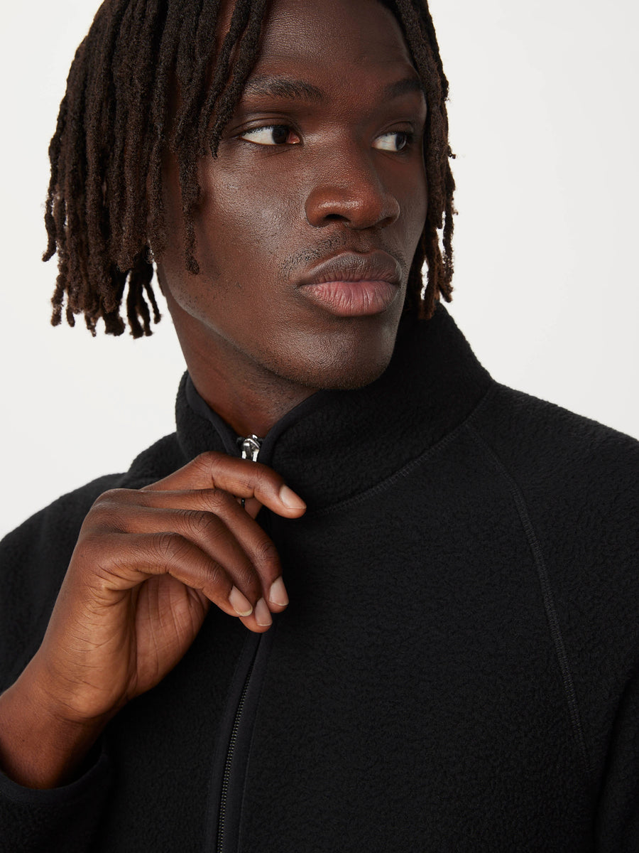 The Axis Polar Fleece Zip Up in Black – Frank And Oak Canada