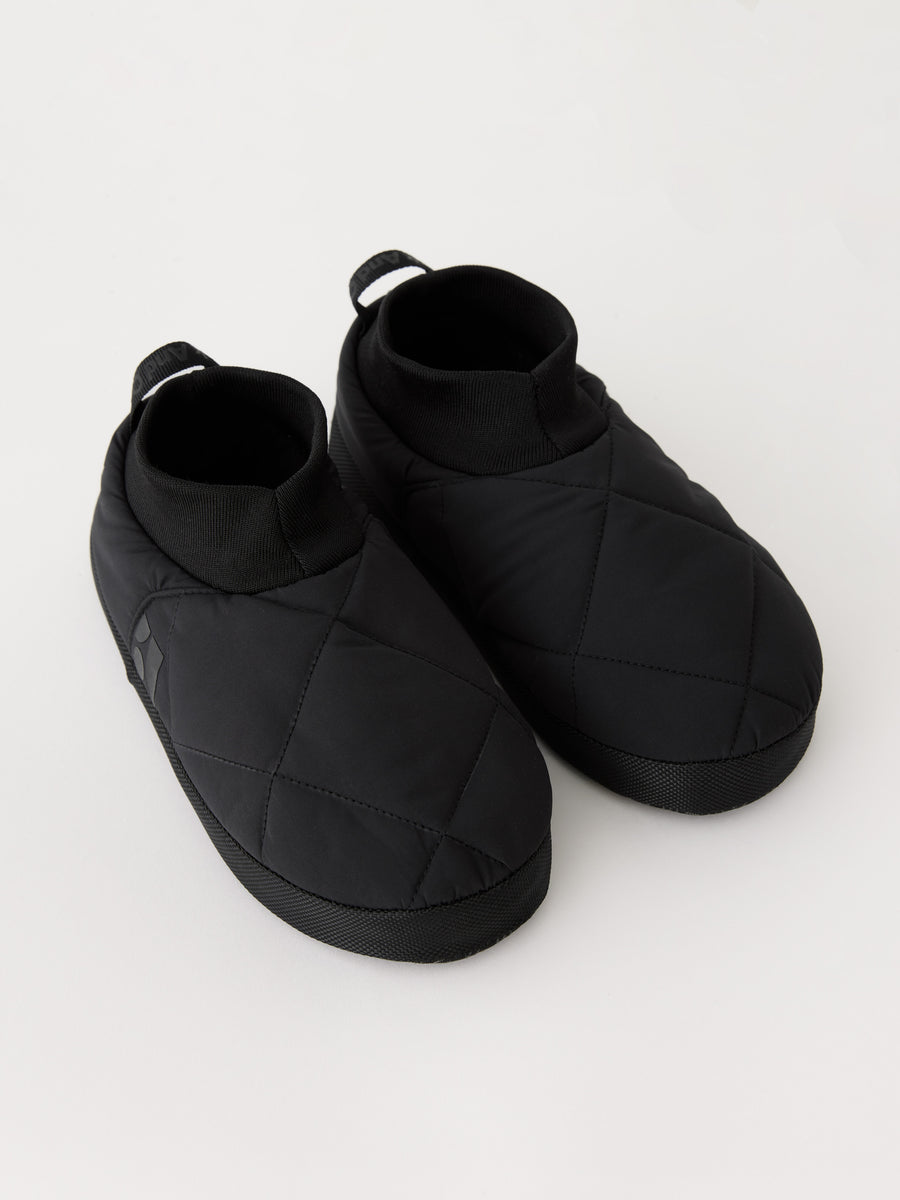 Hollister teddy lined slipper in black - ShopStyle