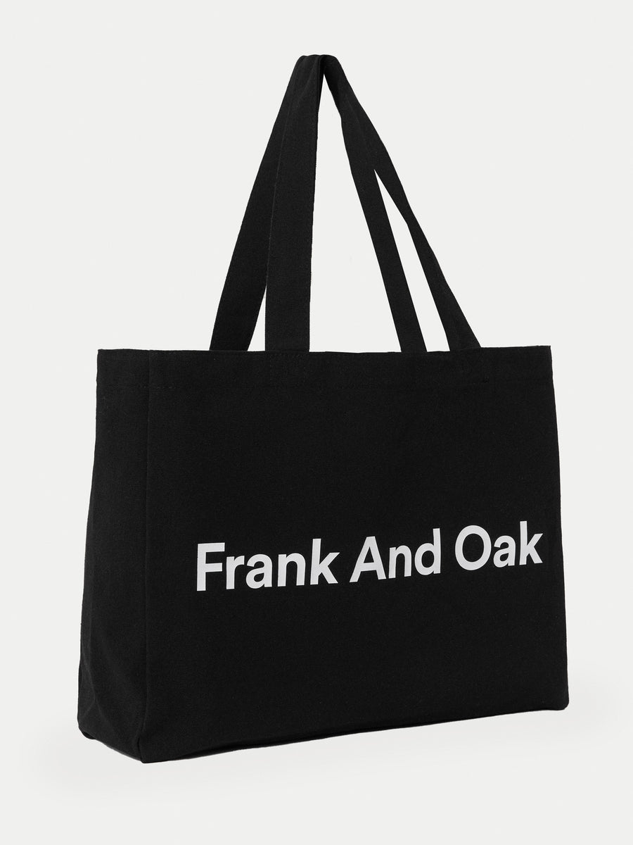 The Large Frank And Oak Tote Bag in Black Frank And Oak Canada