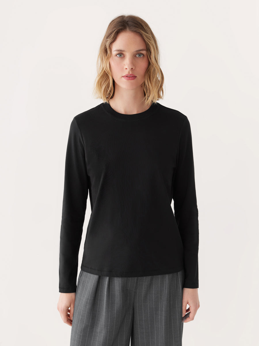 The Long Sleeve T-shirt in Black – Frank And Oak Canada