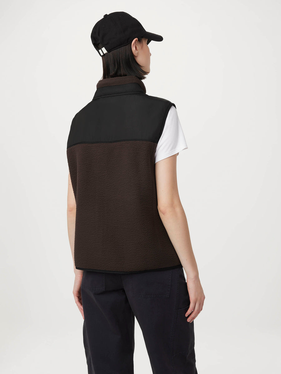 The Polar Fleece Vest in Dark Chocolate – Frank And Oak Canada