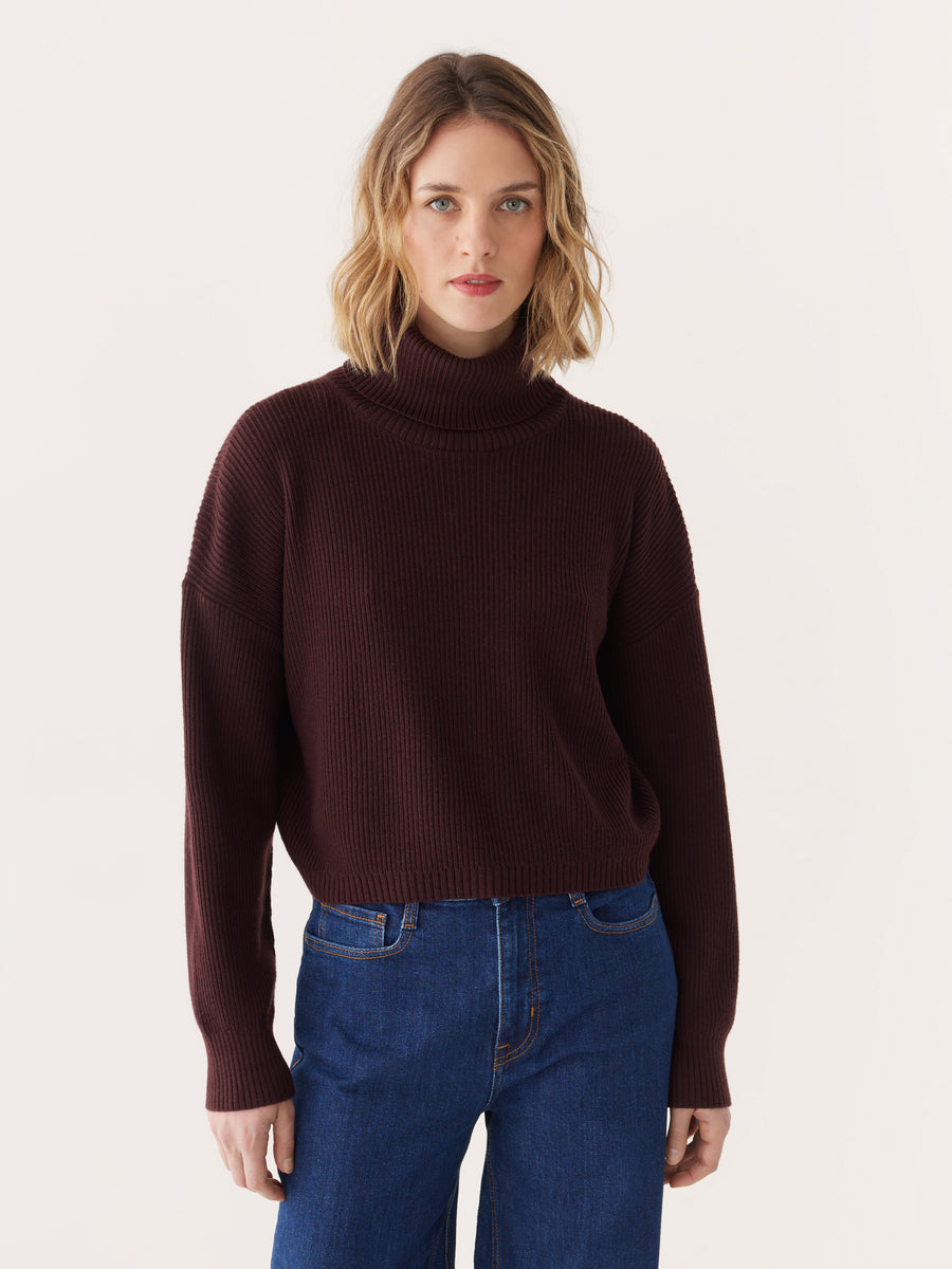 Cashmere and Merino Turtle Neck Sweater