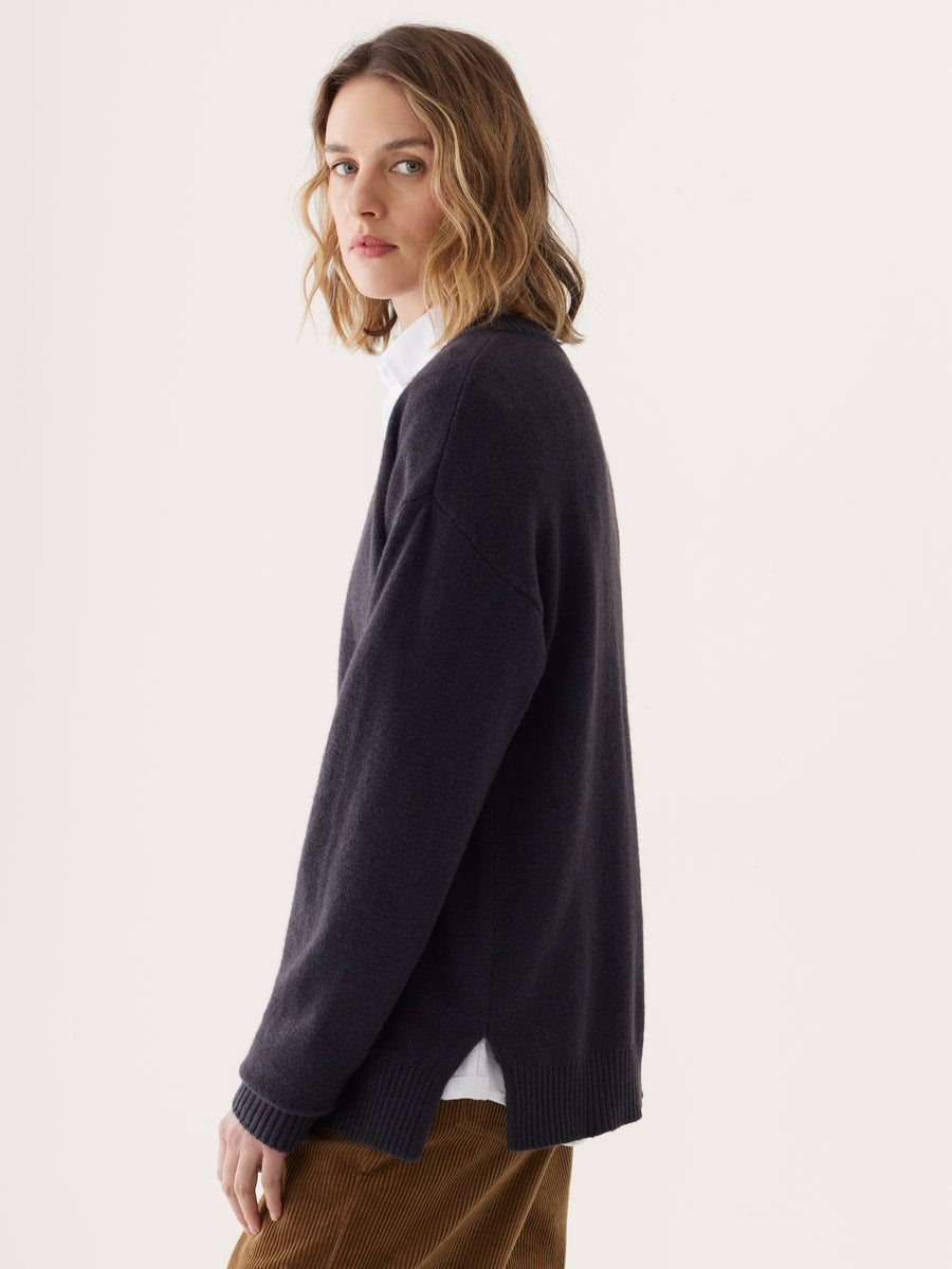 The Yak Wool Tunic Sweater in Navy – Frank And Oak Canada