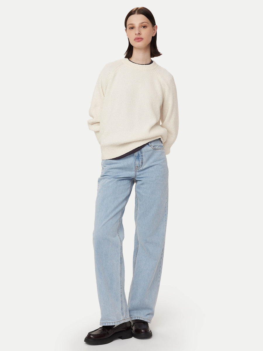 トップス WIND AND SEA JOHNSON WOOLEN CREWNECK The Seawool® Crewneck Sweater in White Cream – Frank And Oak