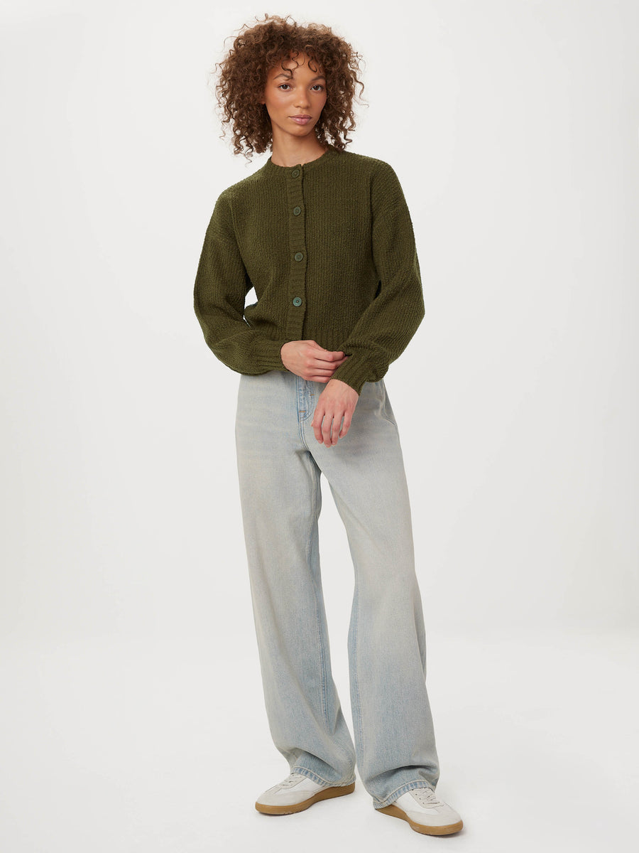 The Seawool® Sweater Cardigan in Dark Olive – Frank And Oak Canada