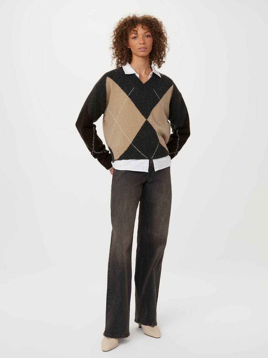 The Yak Wool V Neck Sweater in Charcoal Grey – Frank And Oak