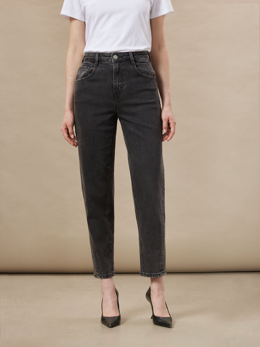 The Linda Balloon Jean in Washed Black – Frank And Oak Canada