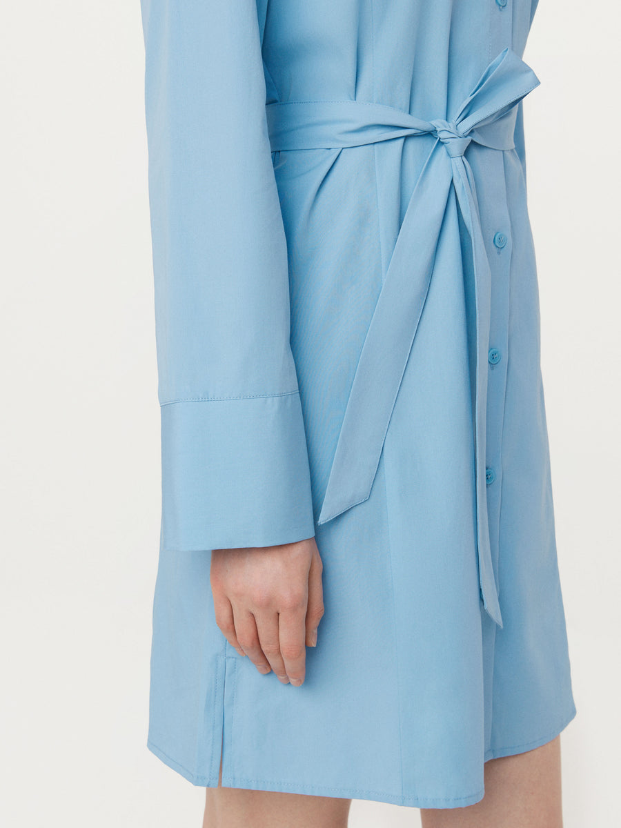 The Poplin Shirt Dress in Sky Blue – Frank And Oak Canada