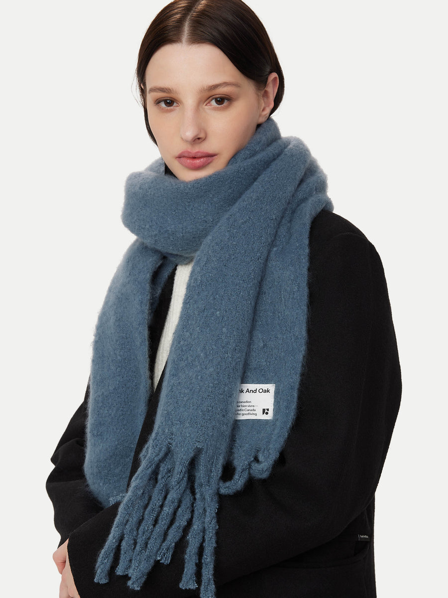 margarines hooded scarf blue フードスカーフ margarines hooded scarf blue フードスカーフ margarines