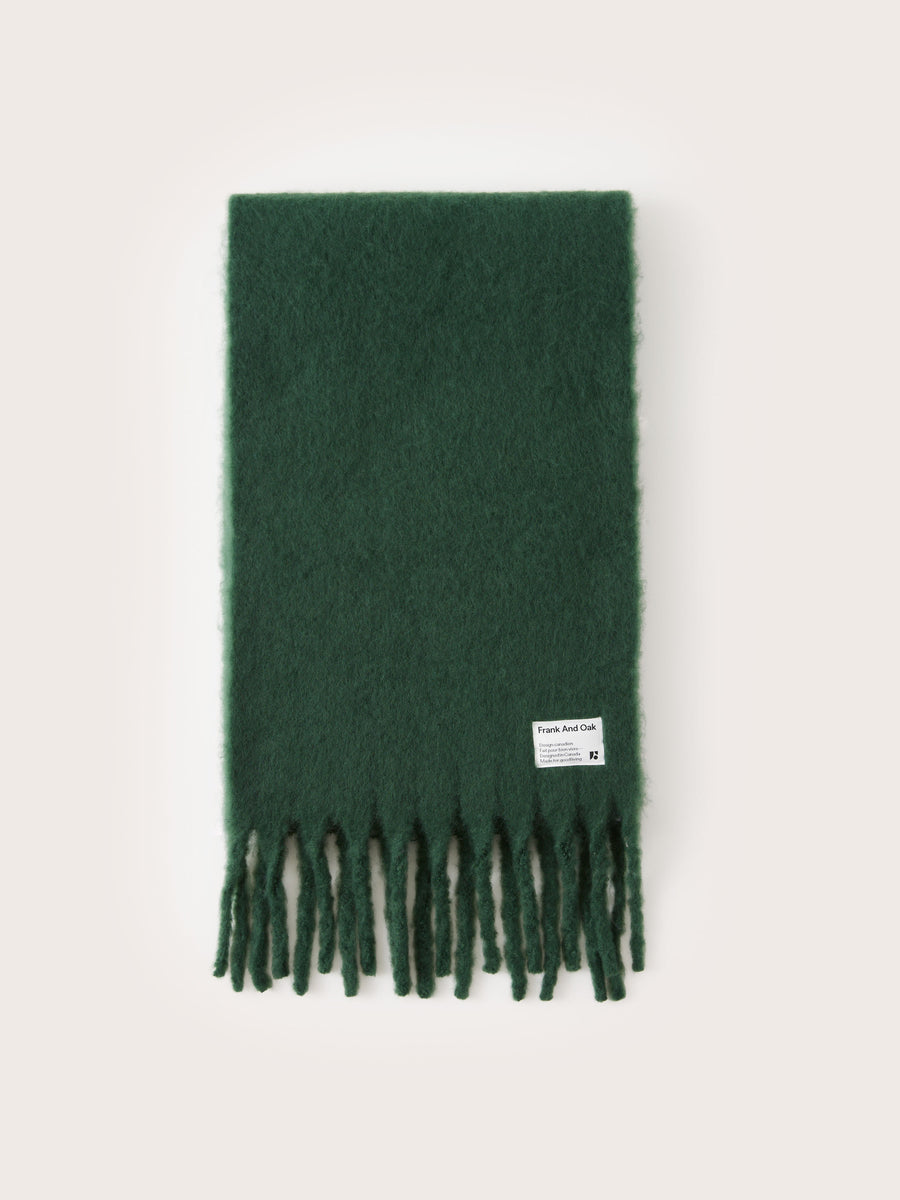 The Fuzzy Scarf in Forest Green – Frank And Oak Canada