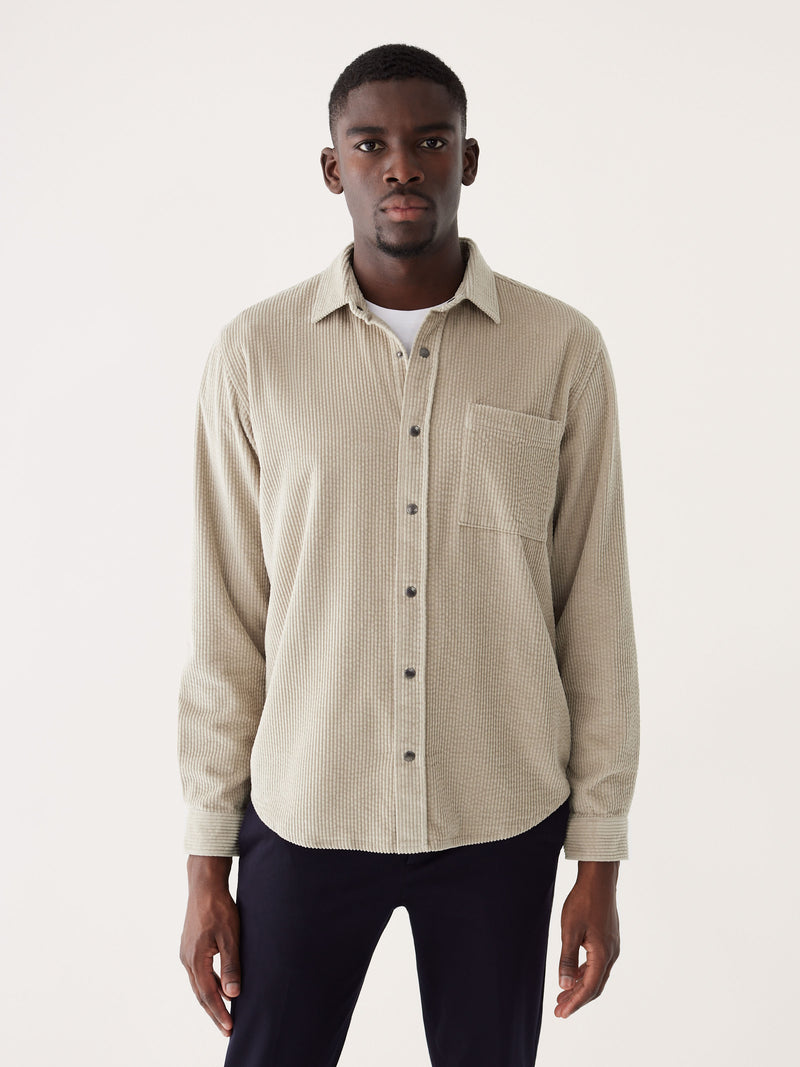 The Waffle Knit Shirt in Dark Taupe – Frank And Oak Canada