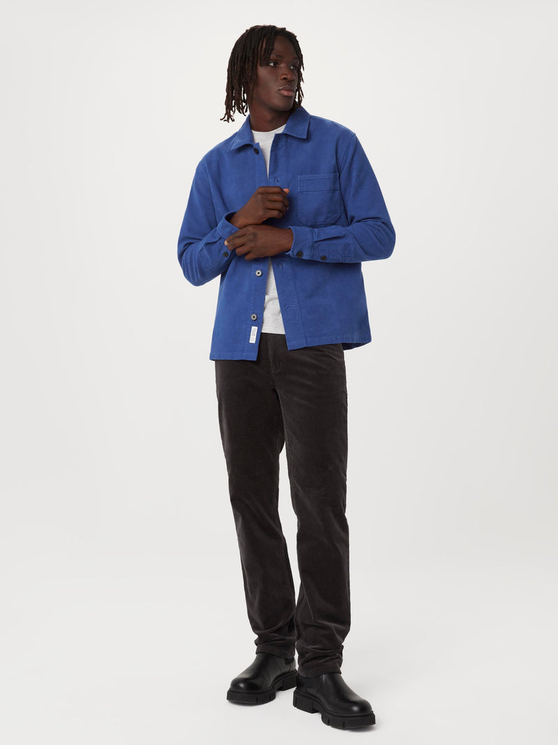 K★　0728 The Moleskin Shirt in Carpenter Blue – Frank And Oak Canada