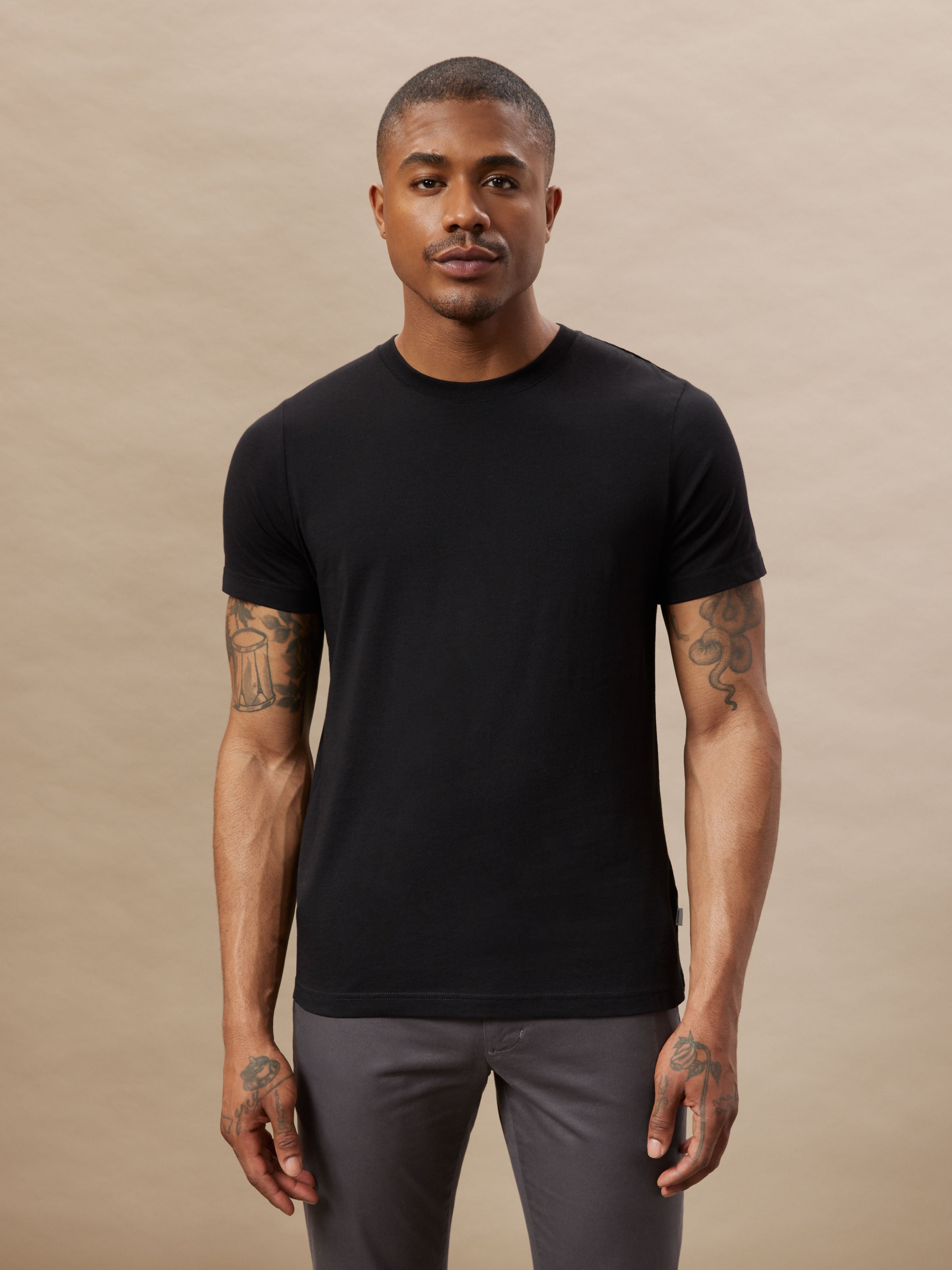 Calvin Klein Jeans ESSENTIAL SLIM TEE - T-Shirt basic - black