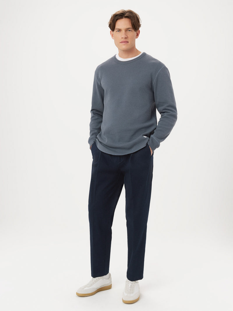 【TLLDAWN】L FLASH KNIT HALF SLEEVE TEE CHARCOAL Waffle Knit Long Sleeve T-Shirt | Ardene