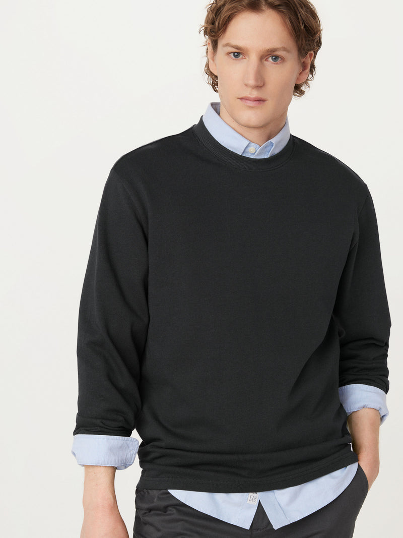 Black sweater with shirt best sale