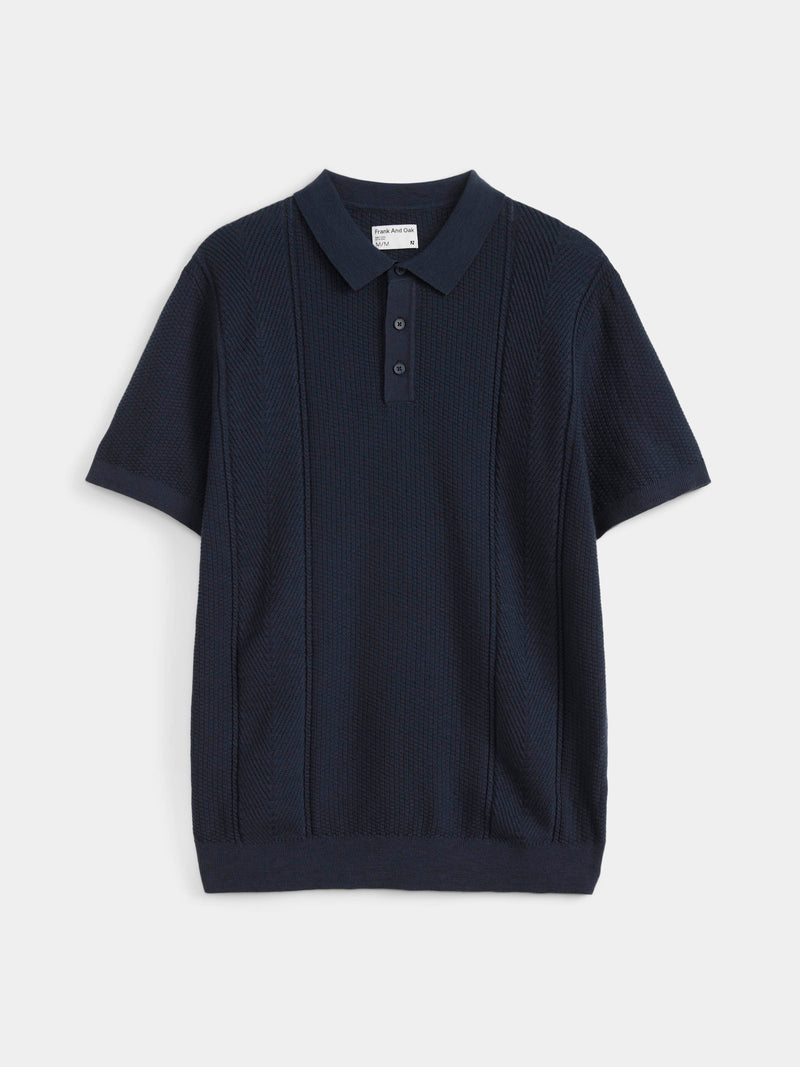トップス Standard Seed Stitch Polo OVY kaja Standard Seed Stitch Polo | OVY