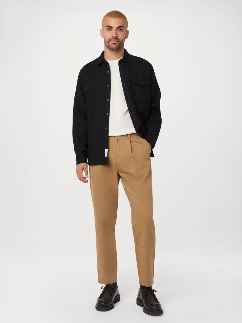 The Jamie Pleated Chino Pant in Antique Yellow - Main Image