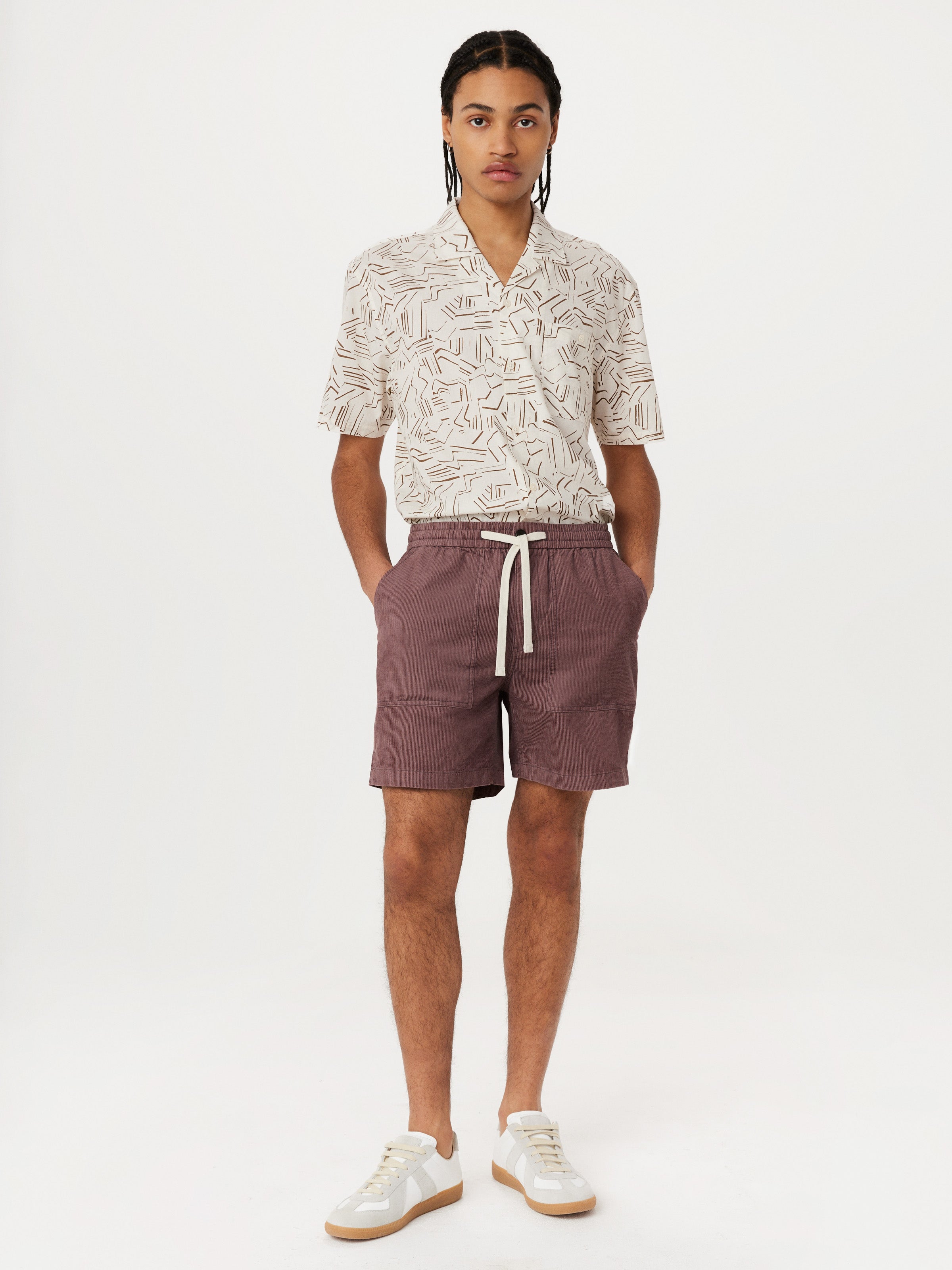 The Owen Light Corduroy Short in Dark Clay – Frank And Oak Canada