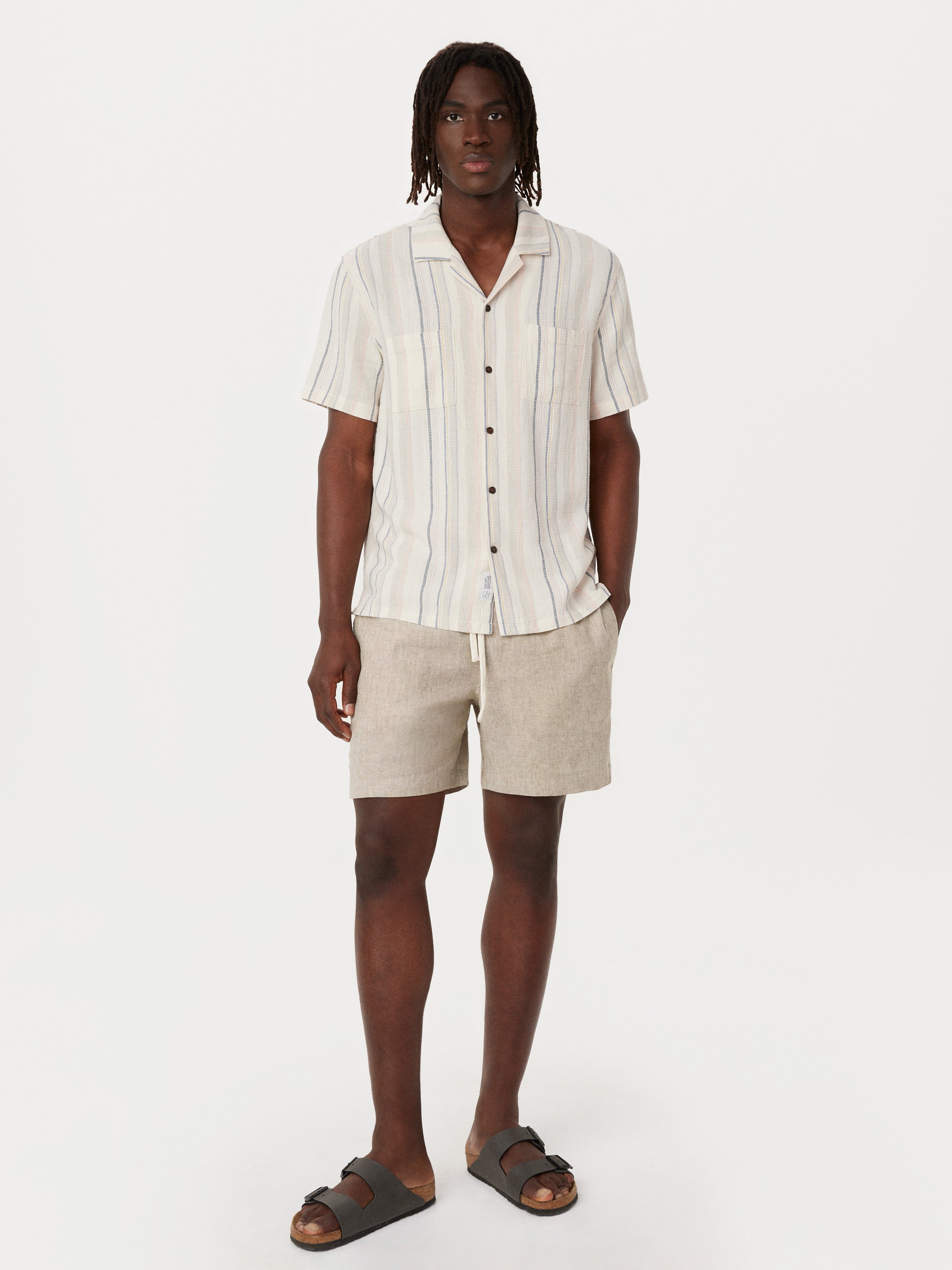 The Owen Linen Short in Hazel – Frank And Oak Canada