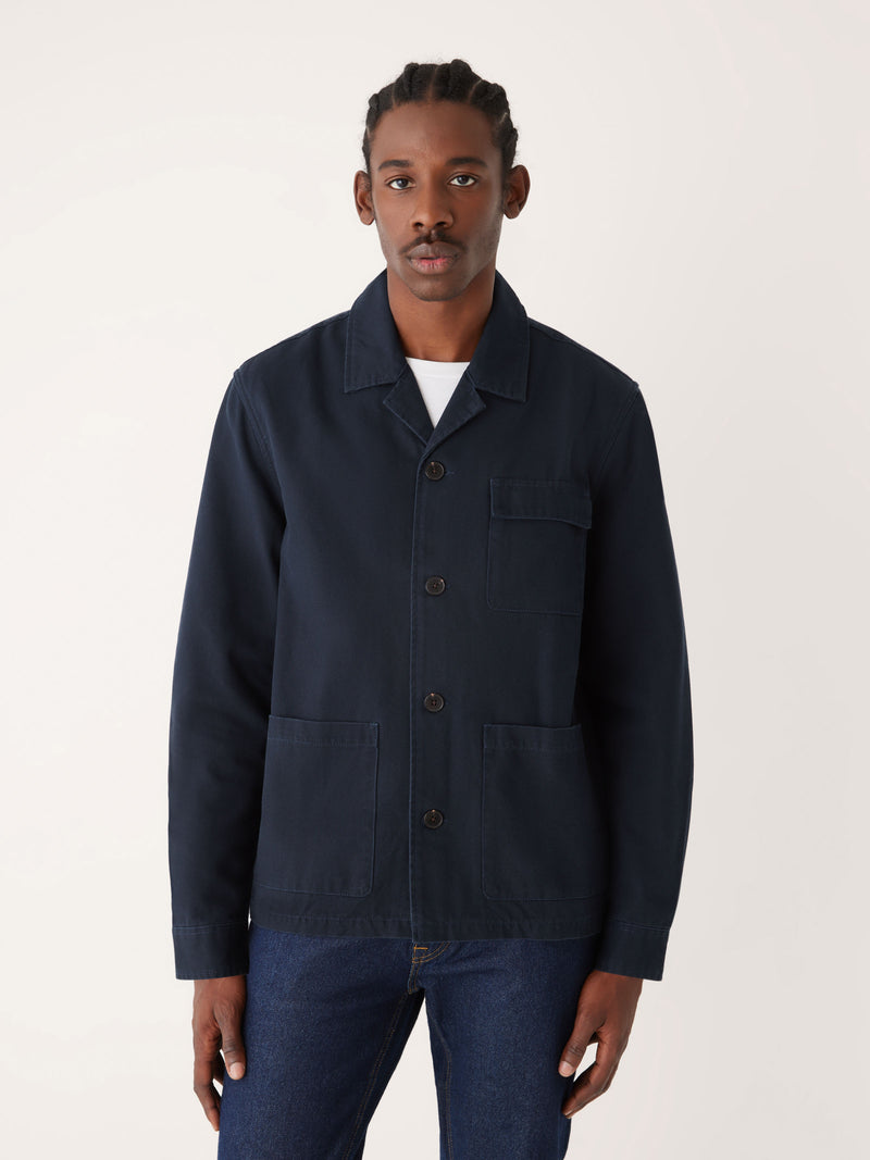 The Chore Overshirt in Navy – Frank And Oak Canada