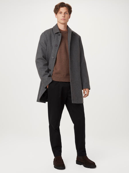 [Ⓜ︎asako様]OVERCOAT Melton Notch Coat NAVY The Smith Mac Topcoat in Charcoal Grey – Frank And Oak Canada