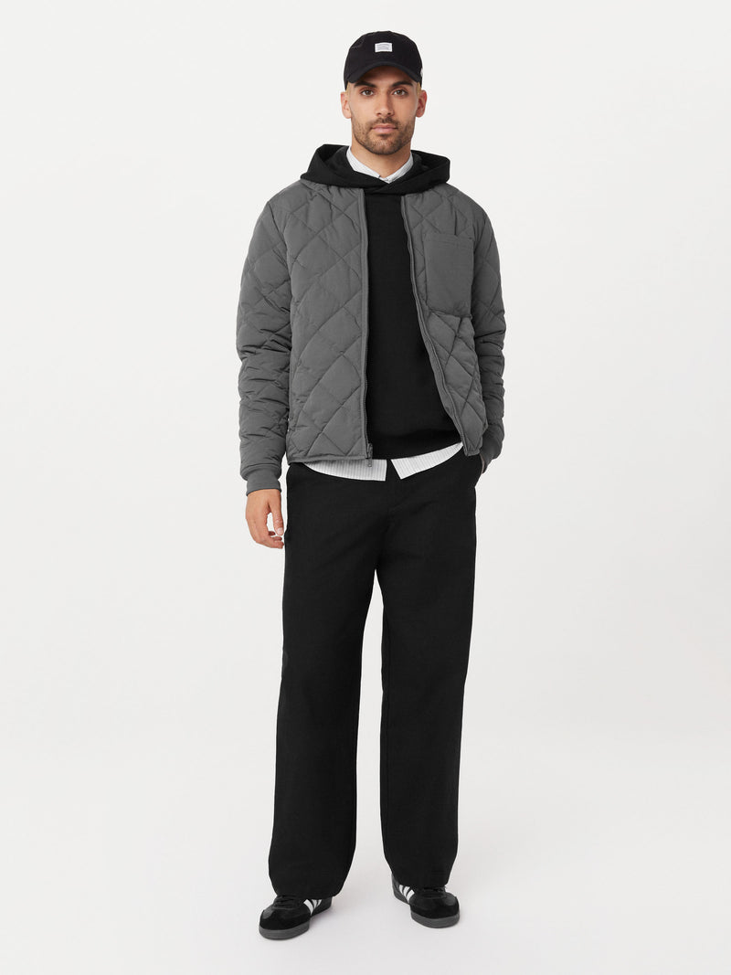 The Skyline Reversible Bomber in Dark Grey – Frank And Oak