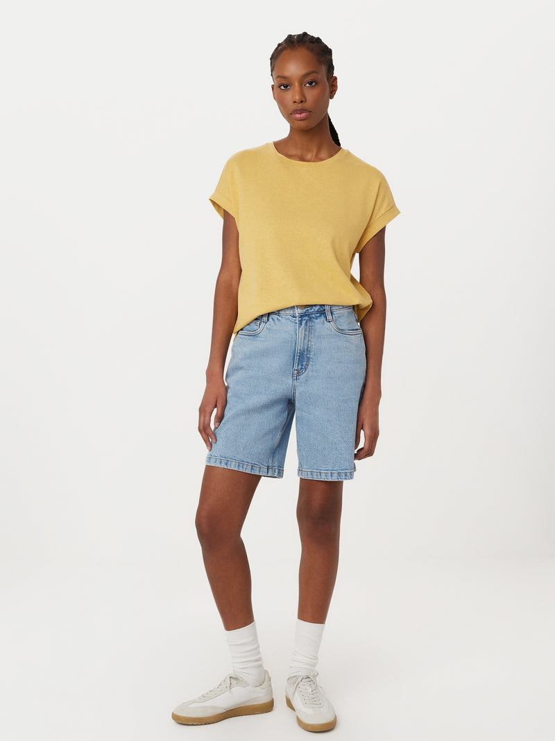 The Hemp Relaxed T-Shirt in Golden Sand – Frank And Oak Canada