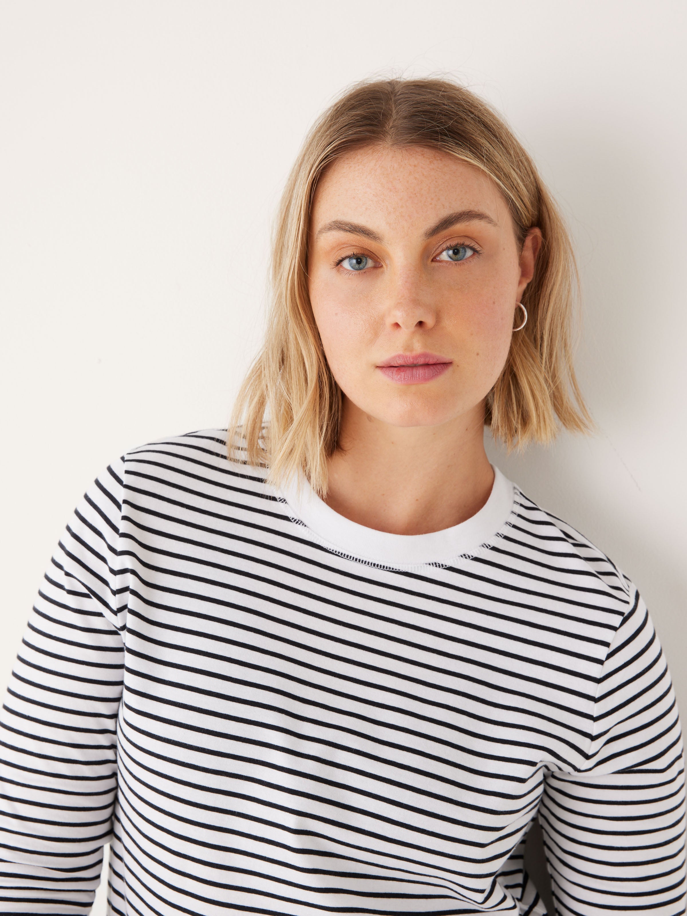 The Long Sleeve Striped T-Shirt in White – Frank And Oak Canada