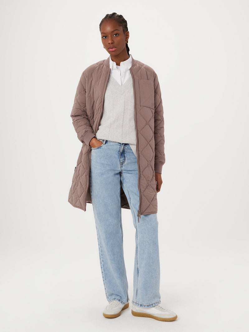 The Skyline Reversible Maxi Bomber in Pink Clay – Frank And Oak Canada