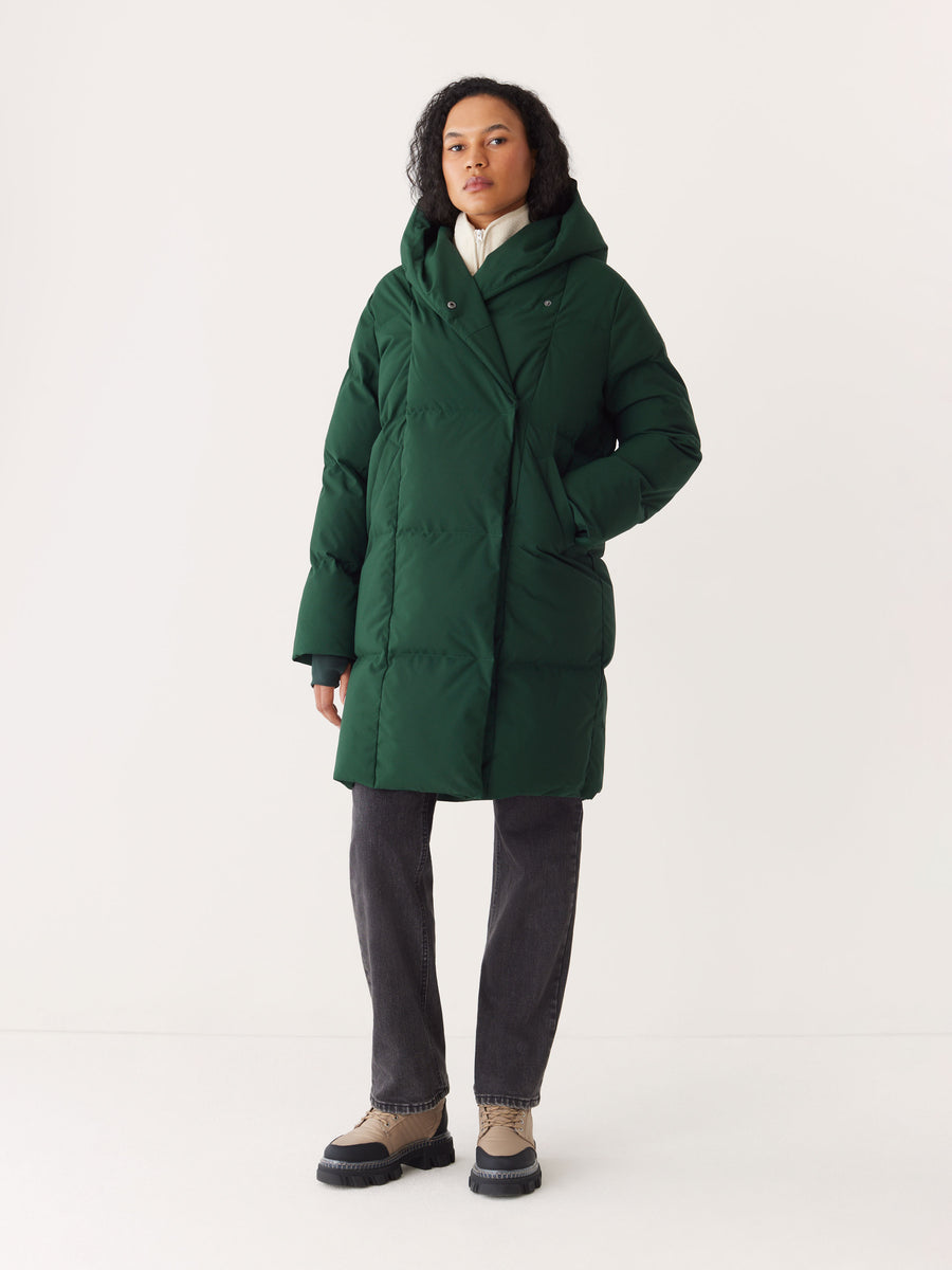 The Hygge Puffer Coat in Forest Green – Frank And Oak Canada