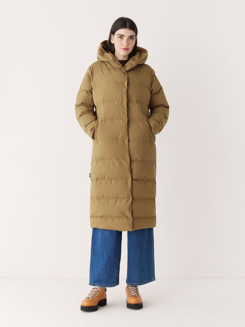 The Highland Long Puffer Coat in Amber Brown – Frank And Oak Canada