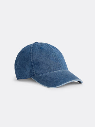 The Denim Dad Cap in Sapphire Blue