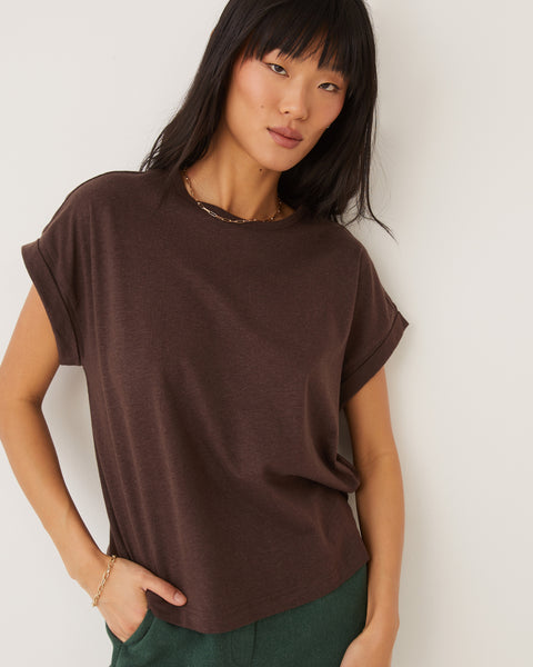 The Supersoft Hemp T-Shirt in Dark Brown – Frank And Oak Canada