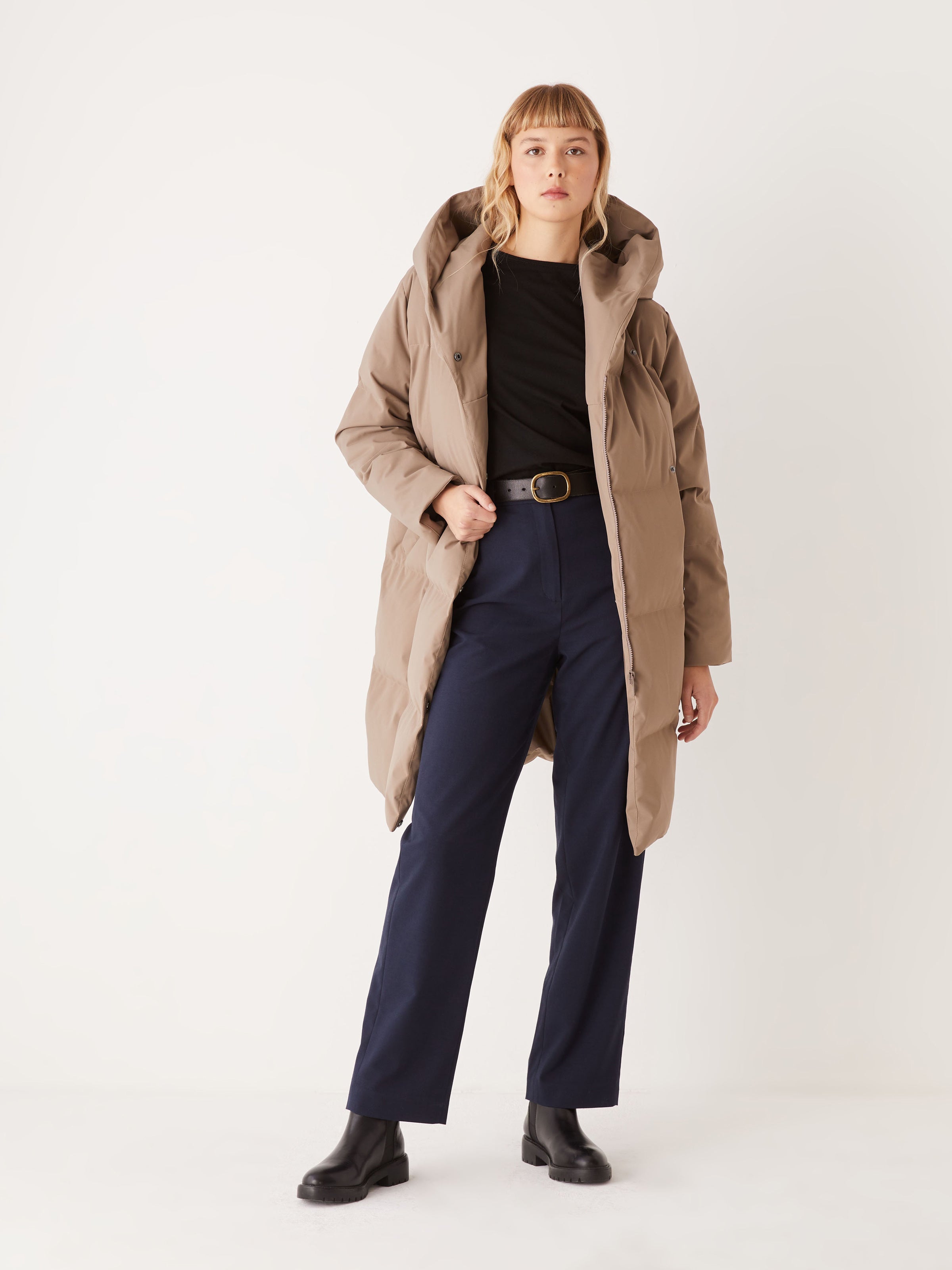 ジャケット・アウター ACKA fur flare middle coat Acka fur flare middle coat